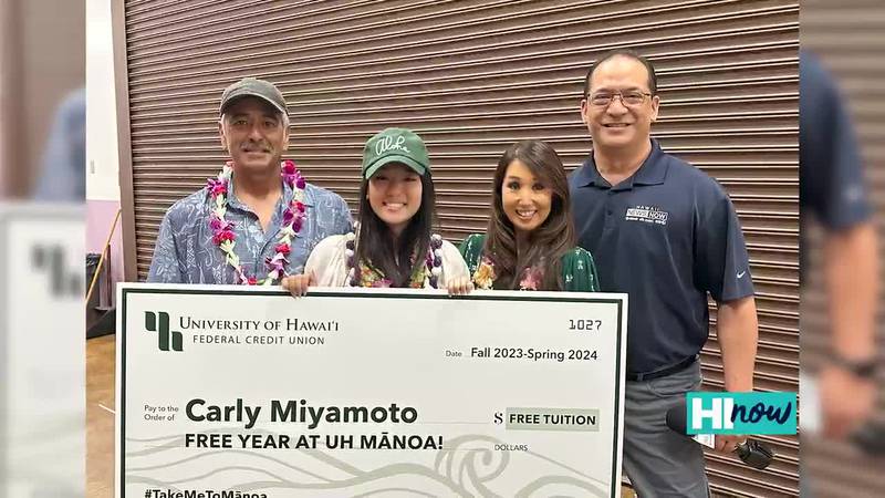 Congratulations to Carly Miyamoto, the 2023 Take Me To Mānoa Scholarship recipient