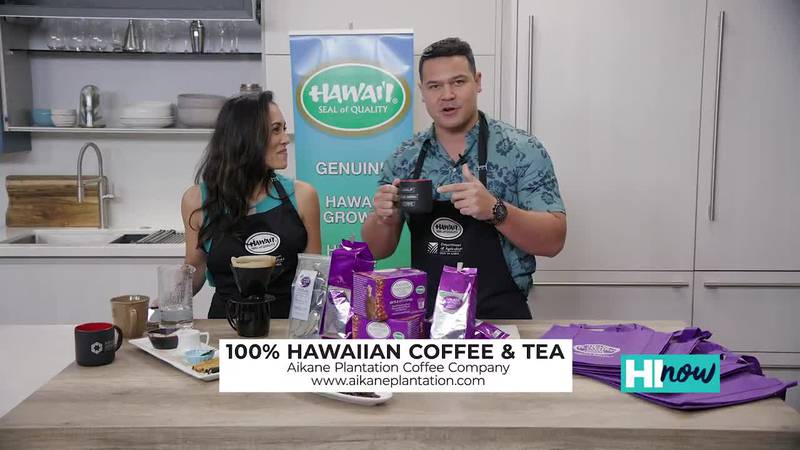 100% locally grown coffee and teas with Aikane Plantation Coffee Company